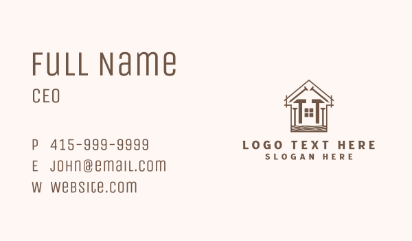 Hammer Nail Home Builder Business Card Design Image Preview