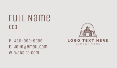 Barn House Rustic Business Card Image Preview