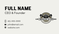 Chainsaw Logging Wood Business Card Image Preview