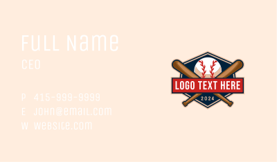 Baseball Athletic Sports Business Card Image Preview