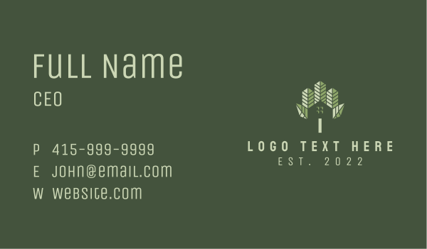 Gardening House Yard  Business Card Design Image Preview