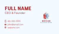 Fire Snowflake Element Business Card Image Preview