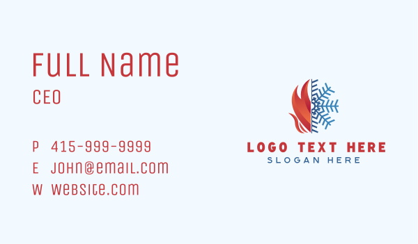 Fire Snowflake Element Business Card Design Image Preview