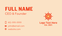 Orange Citrus Wheel  Business Card Image Preview