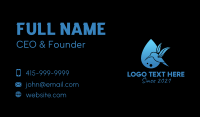 Hummingbird Water Droplet Business Card Image Preview