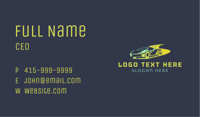 Fast Drag Race Car Business Card Image Preview