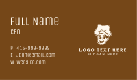 Retro Chef Hat Character Business Card Image Preview