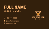  Bull Coffee Drink Business Card Image Preview