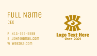 Golden Eye Fortune Teller Business Card Image Preview