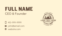 Wood Planer Log Emblem Business Card Preview
