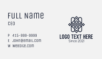 Black Pattern Line Art Business Card Image Preview