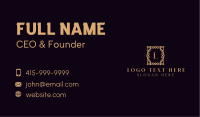 High End Frame Decor Business Card Image Preview
