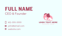 Lovely Elephant Family Business Card Image Preview