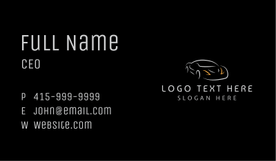 Race Car Vehicle Business Card Image Preview