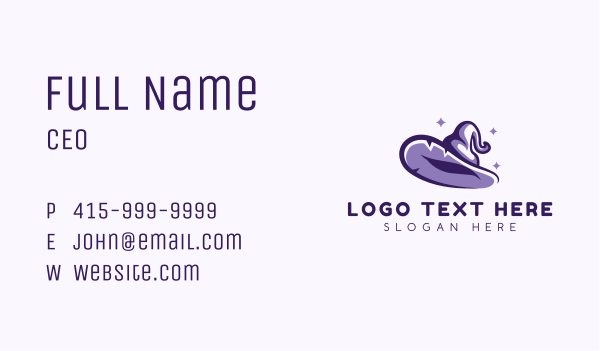 Wizard Magical Hat Business Card Design Image Preview