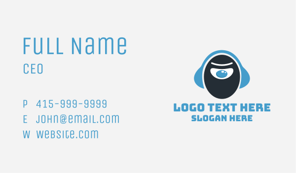 Cyclops Music Business Card Design Image Preview