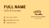 Snail Coffee Cup  Business Card Image Preview