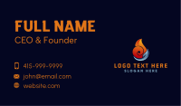 Fire Water Leaf Business Card Image Preview