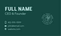 Eco Leaf Mental Care Business Card Image Preview