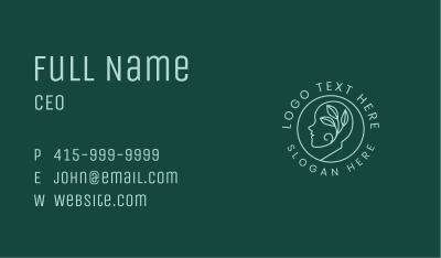 Eco Leaf Mental Care Business Card Image Preview