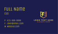 Lightning Bolt Letter E Business Card Image Preview