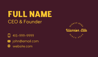 Cursive Brand Wordmark  Business Card Image Preview