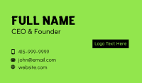 Technology Wordmark Business Card Image Preview