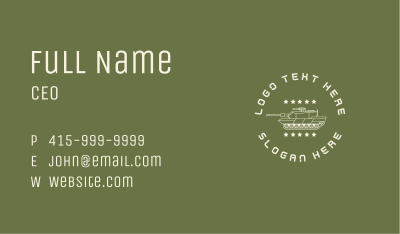 Army Soldier Tank  Business Card Image Preview