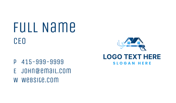Clean House Washer Business Card Design Image Preview