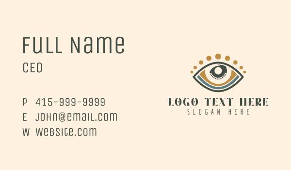 Mystics Tarot Eye Business Card Design Image Preview