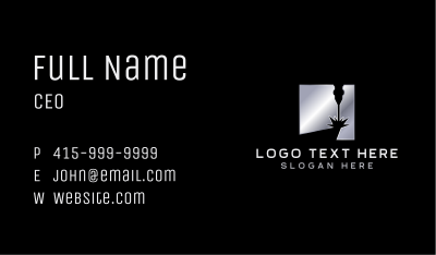 Laser Metal Engraving Business Card Image Preview