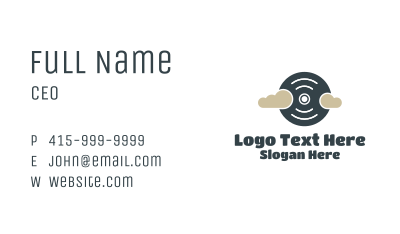 Disc Cloud Business Card Image Preview