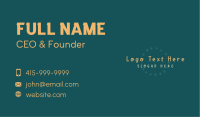 Playful Chalk Wordmark Business Card Image Preview