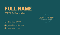 Playful Chalk Wordmark Business Card Preview