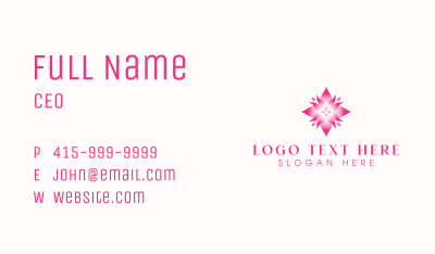 Lotus Wellness Flower Business Card Image Preview