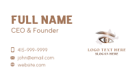 Eyebrow Beauty Cosmetics  Business Card Design