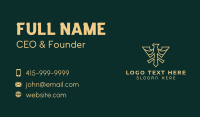 Gold Eagle Wings Business Card Design