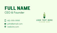 Eco Leaf Bulb Business Card Preview