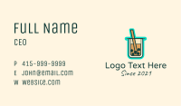 Boba Milk Tea Drink  Business Card Image Preview