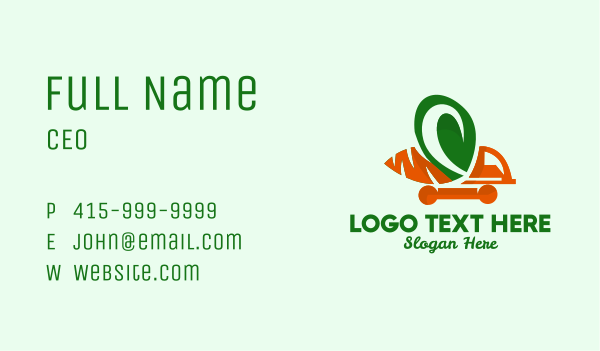 Carrot Truck  Business Card Design Image Preview
