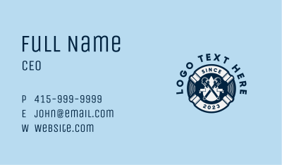 Wrench Tools Plumbing Business Card Image Preview