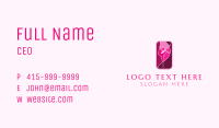 Pink Gymnastics Emblem  Business Card Image Preview