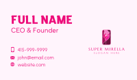 Pink Gymnastics Emblem  Business Card Image Preview