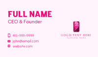 Pink Gymnastics Emblem  Business Card Preview