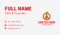 Apple Peace Sign Business Card Image Preview