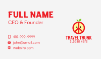 Apple Peace Sign Business Card Design