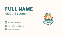 Sunset Beach Summer Business Card Image Preview