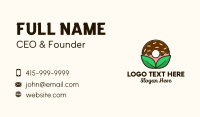 Natural Chocolate Donut Business Card Design