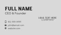 Generic Black Handwriting Business Card Image Preview