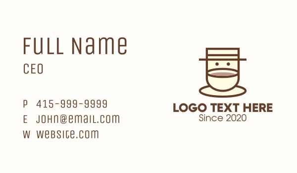 Coffee Cup Barista Business Card Design Image Preview